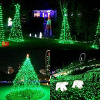 75.8 FT 200 LED Extendable Green Christmas String Lights Indoor Outdoor, alternate view 6