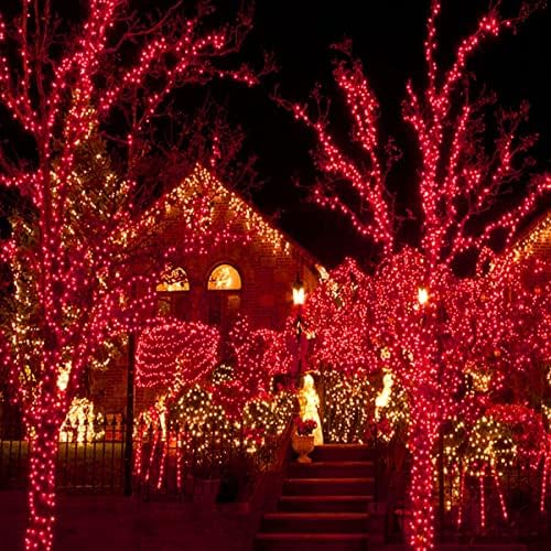 75.8 FT 200 LED Extendable Red Christmas String Lights Indoor Outdoor, alternate view 6