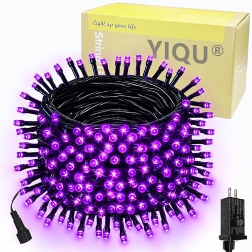 75.8FT 200 LED Extendable Purple String Lights Indoor Outdoor
