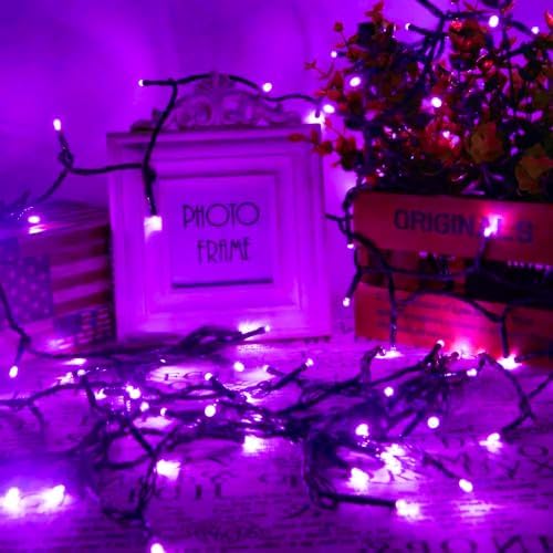 75.8FT 200 LED Extendable Purple String Lights Indoor Outdoor, alternate view 4