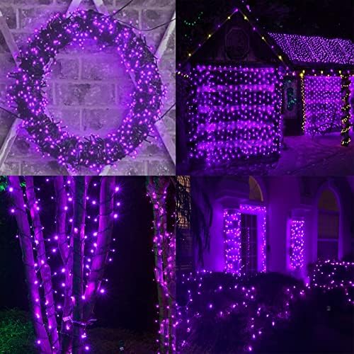 75.8FT 200 LED Extendable Purple String Lights Indoor Outdoor, alternate view 5