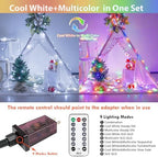 75.8FT Connectable Color Changing Christmas Light with Remote Timer 200 LED, alternate view 2