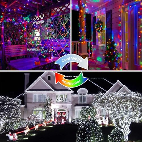 75.8FT Connectable Color Changing Christmas Light with Remote Timer 200 LED, alternate view 5