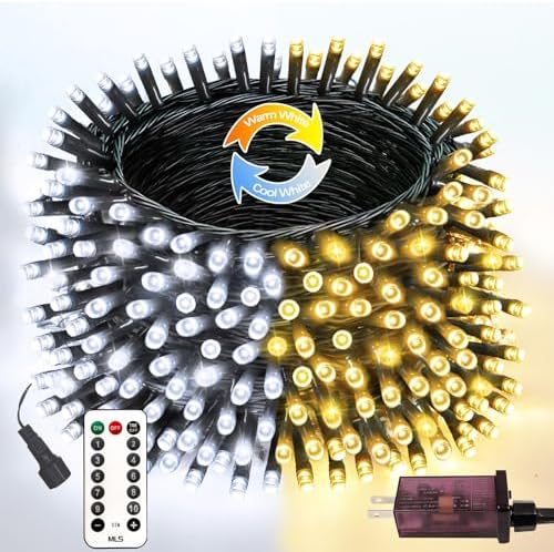 75.8FT Connectable Color Changing Christmas Lights with Remote Timer 200LED