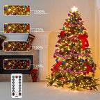 75.8FT Connectable Color Changing Christmas Lights with Remote Timer 200LED, alternate view 3