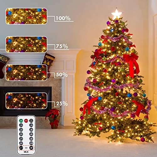 75.8FT Connectable Color Changing Christmas Lights with Remote Timer 200LED, alternate view 3