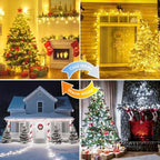 75.8FT Connectable Color Changing Christmas Lights with Remote Timer 200LED, alternate view 4