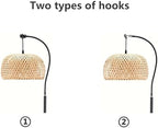 77“Height Floor Stand Hook for Light Lamp,3.65lb Sturdy Base, Adjustable Pole, Floor Metal Stand Holder, alternate view 2
