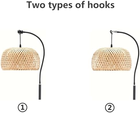 77“Height Floor Stand Hook for Light Lamp,3.65lb Sturdy Base, Adjustable Pole, Floor Metal Stand Holder, alternate view 2