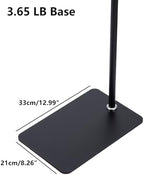 77“Height Floor Stand Hook for Light Lamp,3.65lb Sturdy Base, Adjustable Pole, Floor Metal Stand Holder, alternate view 3