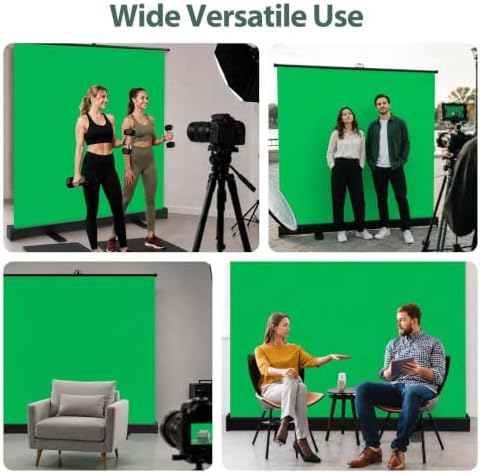 77x76in Collapsible Green Screen Backdrop Portable Photo Background, alternate view 7