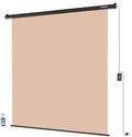 78.7" x 86.6" Motorized Pull Down Beige Screen, Wall Mount