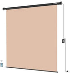 78.7" x 86.6" Motorized Pull Down Beige Screen, Wall Mount