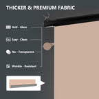 78.7" x 86.6" Motorized Pull Down Beige Screen, Wall Mount, alternate view 4