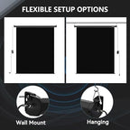 78.7" x 86.6" Motorized Pull Down Black Screen, Wall Mount, alternate view 6