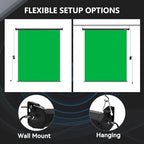 78.7" x 86.6" Motorized Pull Down Green Screen, Wall Mount, alternate view 6
