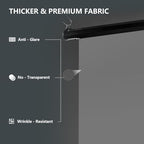 78.7" x 86.6" Motorized Pull Down Grey Screen, Wall Mount, alternate view 4