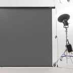 78.7" x 86.6" Motorized Pull Down Grey Screen, Wall Mount, alternate view 5