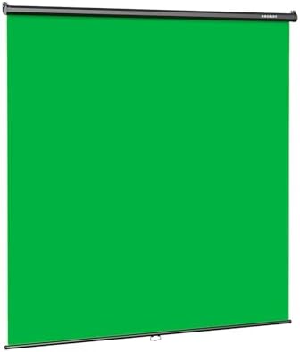 78.7 x 86.6in Retractable Pull Down Green Screen Chroma Key Backdrop