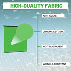 78.7 x 86.6in Retractable Pull Down Green Screen Chroma Key Backdrop, alternate view 4
