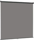 78.7 x 86.6in Retractable Pull Down Wall-Mount Gray Screen Backdrop