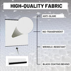78.7 x 86.6in Retractable Pull Down Wall-Mount White Screen Backdrop, alternate view 4