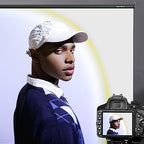 78.7 x 86.6in Retractable Pull Down Wall-Mount White Screen Backdrop, alternate view 6