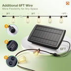78(72+6) FT Solar String Lights Waterproof with Remote USB, 24+2 LED, alternate view 6