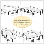 78.74 Inch Conference Table, 6.5FT Rectangular Meeting Table, alternate view 7