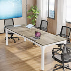 78.74 Inch Rectangular Conference Table, 6.5FT Meeting Table Oak, alternate view 4