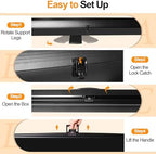78.7x90in Collapsible Black Backdrop Screen Portable Retractable, alternate view 6