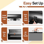 78.7x90in Collapsible Grey Backdrop Screen Portable Retractable, alternate view 6