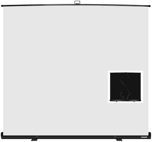 78.7x90in Collapsible White Backdrop Screen Portable Retractable