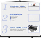 78.7x90in Collapsible White Backdrop Screen Portable Retractable, alternate view 3