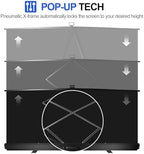 78.7x90in Collapsible White Backdrop Screen Portable Retractable, alternate view 4