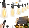 78FT Solar String Lights Outdoor, 35+1 Shatterproof LED Bulbs