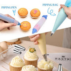 78PCS Cake Supplie With 12Inch Aluminum Alloy Rotating Cake Stand Turntable, alternate view 4
