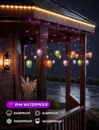 7FT 50 Count LED Halloween Skull Curtain Lights, Plug-in, alternate view 3
