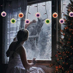 7FT Halloween Eyeball Curtain Lights, 25 LED Bulbs, Plug in in Multicolor Eyeball, alternate view 3