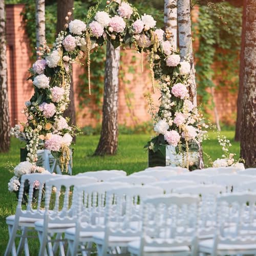 7FT Metal Garden Arch Arbor, Black Trellis Frame, alternate view 2