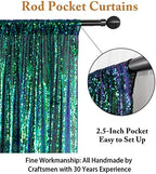 7FTx7FT Iridescent Green Sequin Backdrop, alternate view 3