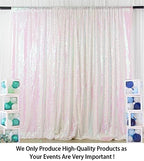 7FTX7FT Iridescent White Sequin Backdrop | Glitter Wedding Photo Booth Background | Sparkly Shimmer Baby Shower, alternate