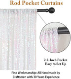 7FTX7FT Iridescent White Sequin Backdrop | Glitter Wedding Photo Booth Background | Sparkly Shimmer Baby Shower, alternate