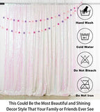 7FTX7FT Iridescent White Sequin Backdrop | Glitter Wedding Photo Booth Background | Sparkly Shimmer Baby Shower, alternate