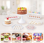 7PCS Gold Cake Stand Set, Dessert Table Display Set, Metal Cupcake Stand, Cupcake Holder Fruit Candy Plate, alternate view 5
