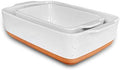 7x11in & Loaf Baking Dishes - Porcelain Casserole & Bakeware, Oven-to-Table, Freezer Safe - Set of 2, White in