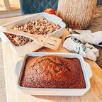 7x11in & Loaf Baking Dishes - Porcelain Casserole & Bakeware, Oven-to-Table, Freezer Safe - Set of 2, White in, alternate