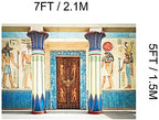 7x5ft Fabric Egyptian Backdrop Ancient Egyptian Writing Pharaoh Hieroglyphics Egypt Photography Backdrop Wall, alternate view