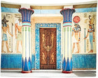 7x5ft Fabric Egyptian Backdrop Ancient Egyptian Writing Pharaoh Hieroglyphics Egypt Photography Backdrop Wall, alternate view