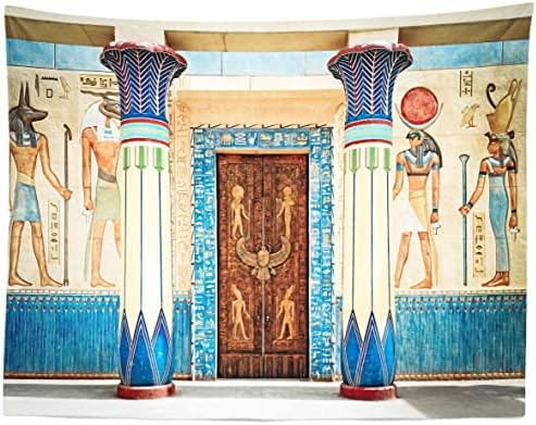 7x5ft Fabric Egyptian Backdrop Ancient Egyptian Writing Pharaoh Hieroglyphics Egypt Photography Backdrop Wall, alternate view